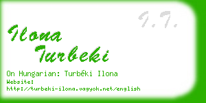ilona turbeki business card