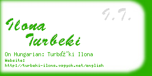 ilona turbeki business card